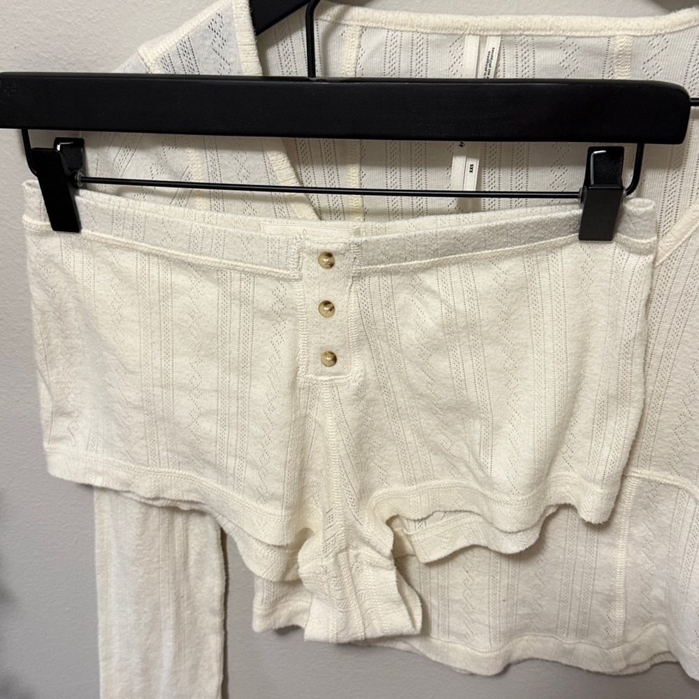 By Anthropologie Pointelle Sleep Set - Picture 3 of 7
